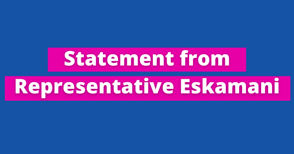 STATEMENT FROM REP. ANNA V. ESKAMANI ON DONALD TRUMP’S EXECUTIVE ORDER TO DISMANTLE THE DEPARTMENT OF EDUCATION