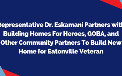 Representative Dr. Eskamani Partners with Building Homes For Heroes, GOBA, and Other Community Partners To Build New Home for Eatonville Veteran