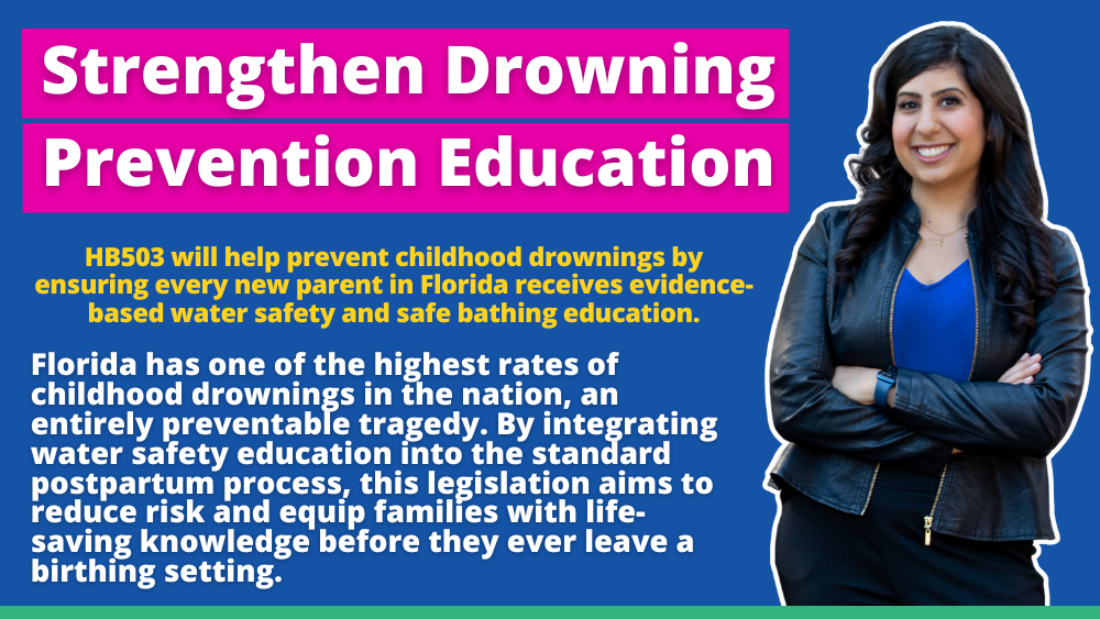 Senator Carlos Guillermo Smith and Representative Dr. Anna V. Eskamani File Legislation to Strengthen Drowning Prevention Education Statewide