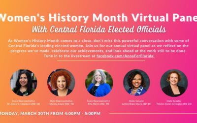 Annual Women’s History Month Virtual Conversation with Florida State Legislators