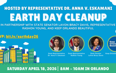 Representative Dr. Anna V. Eskamani Hosts Annual Earth Day Cleanup