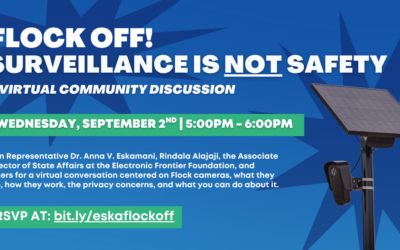 Representative Dr. Anna V. Eskamani Hosts Virtual Discussion Focused on Flock Cameras