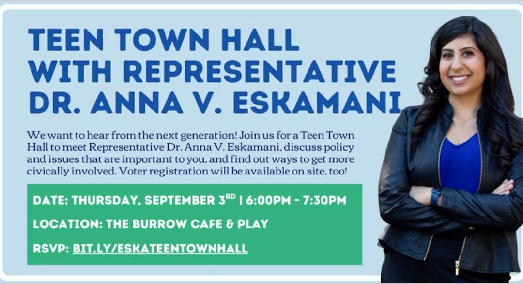 Representative Dr. Anna V. Eskamani Hosts Teen Town Hall