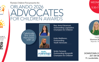 Representative Dr. Anna V. Eskamani Named Outstanding Legislative Champion for Children by Florida’s Children First