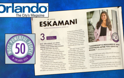 Rep. Eskamani Named #3 Most Powerful in Orlando Politics